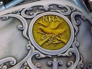 NRA Logo on Gas Tank