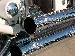 Gun Sites on exhaust pipes 